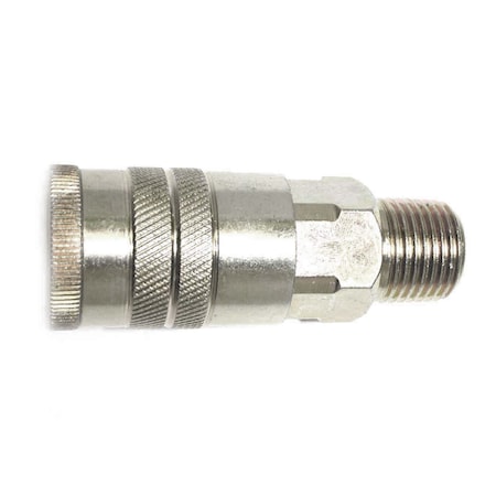 Interstate Pneumatics 1/2 Inch Automotive Steel Coupler x 1/2 Inch Male NPT -  (CH881) CA881